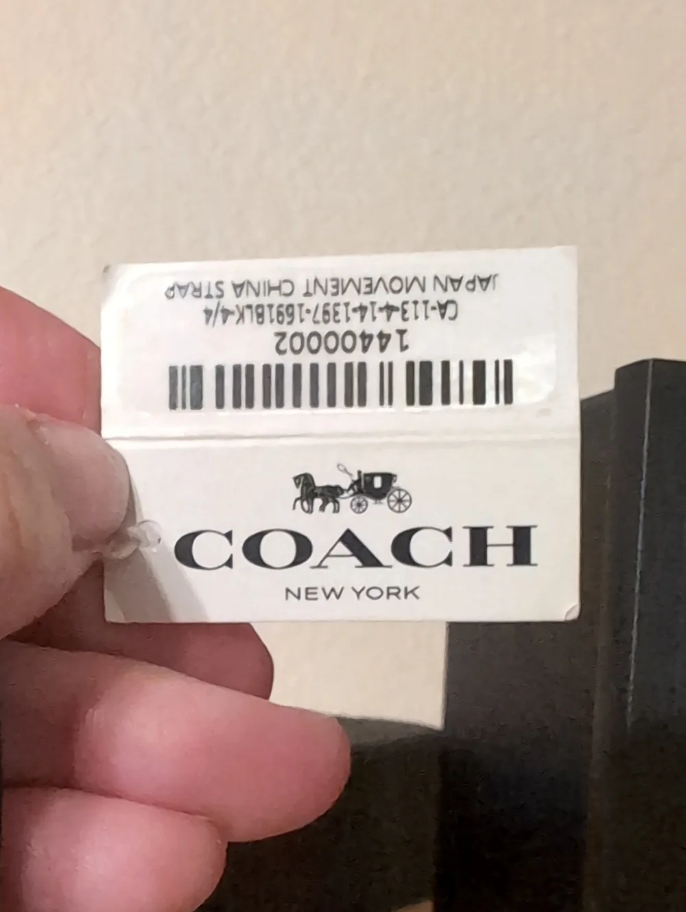 Coach Black Mickey Mouse Men's Leather Strap Watch with Silver Case NWT